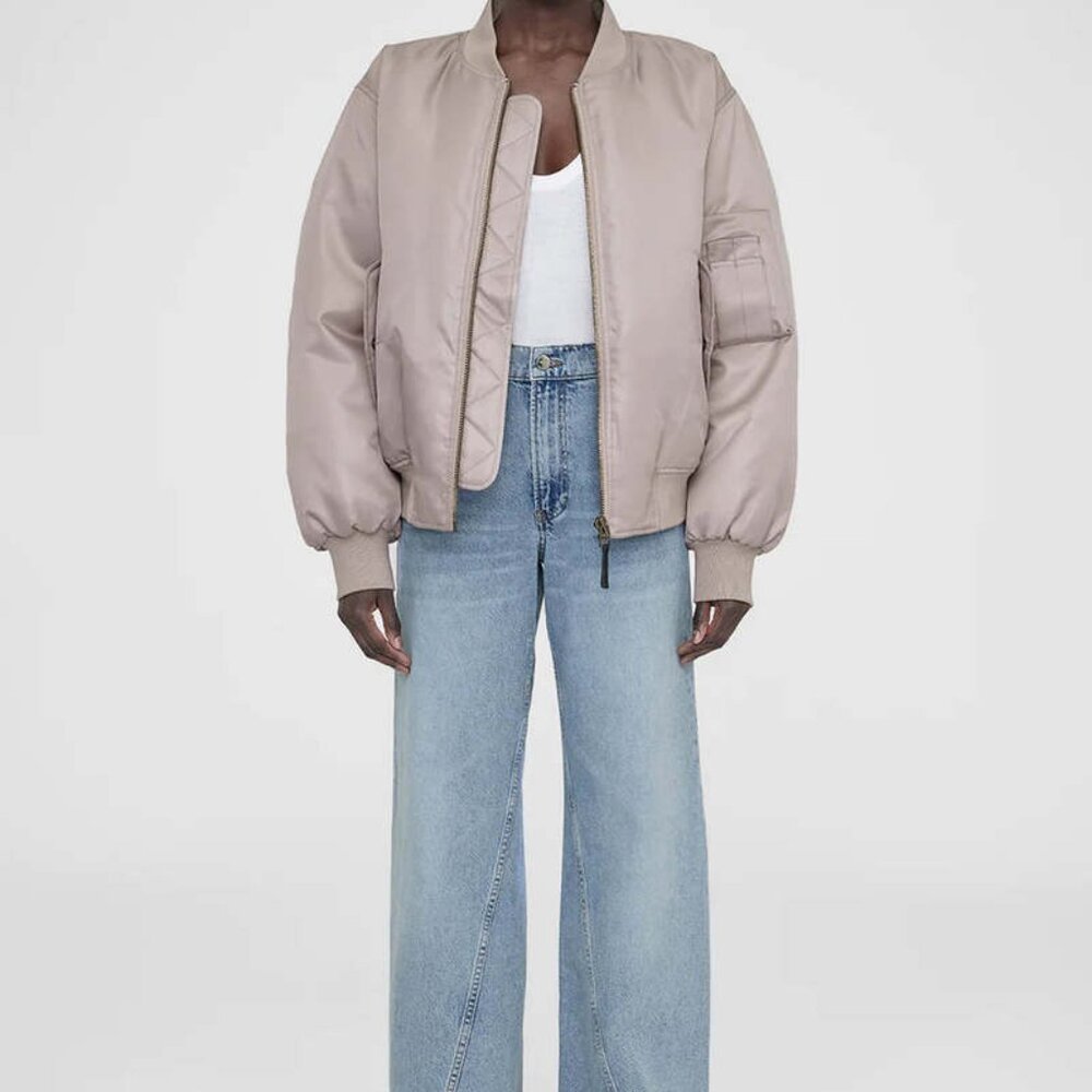 Anine Bing — Leon Bomber in Champagne (Worn ~5×)